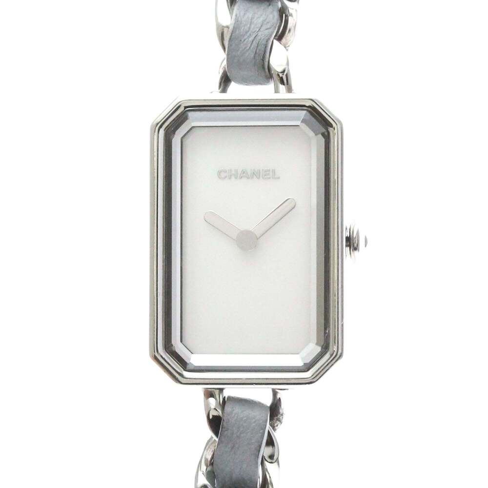 CHANEL Premiere Lock Steel Leather Quartz Ladies Wacth H4327 Polished